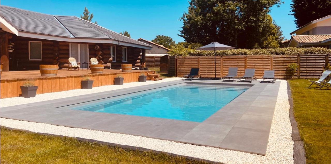 Chalet Montana - Au Cottage Du Medoc - Proche De Bordeaux Saint-Aubin-de-Medoc ภายนอก รูปภาพ
